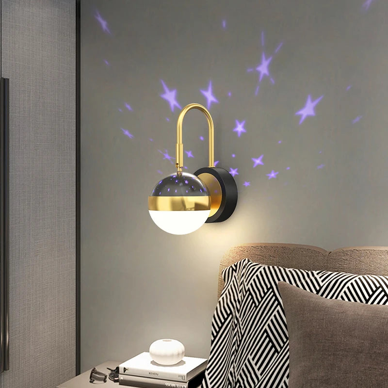 applique murale led pour enfants étoile luxe éclairage intérieur - vue 5 sur 9