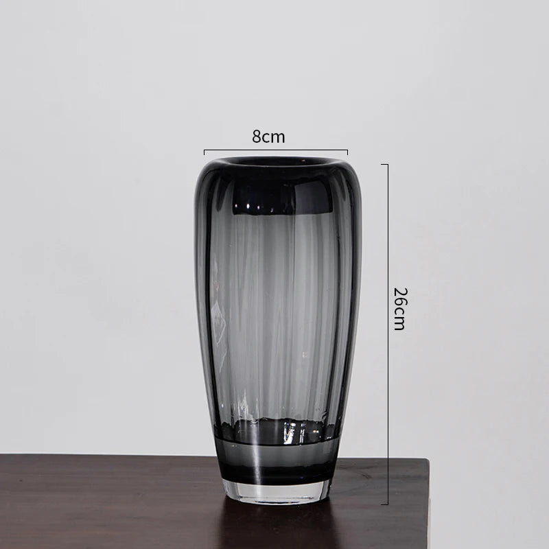 vase en verre pour arrangement floral et décoration élégante - vue 9 sur 10