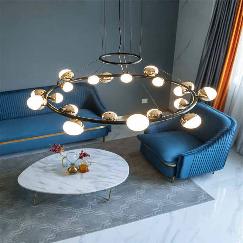 suspension led design moderne cordon réglable 	 créative