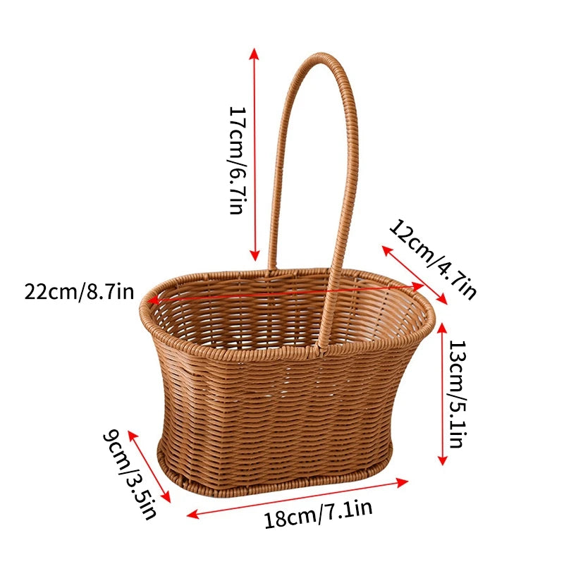 panier de rangement tissé à la main pour divers usages - vue 18 sur 17