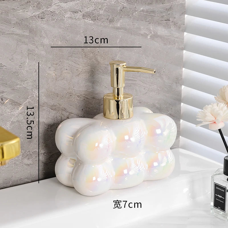 décoration de salle de bain luxe nuages créatifs en céramique - vue 8 sur 22