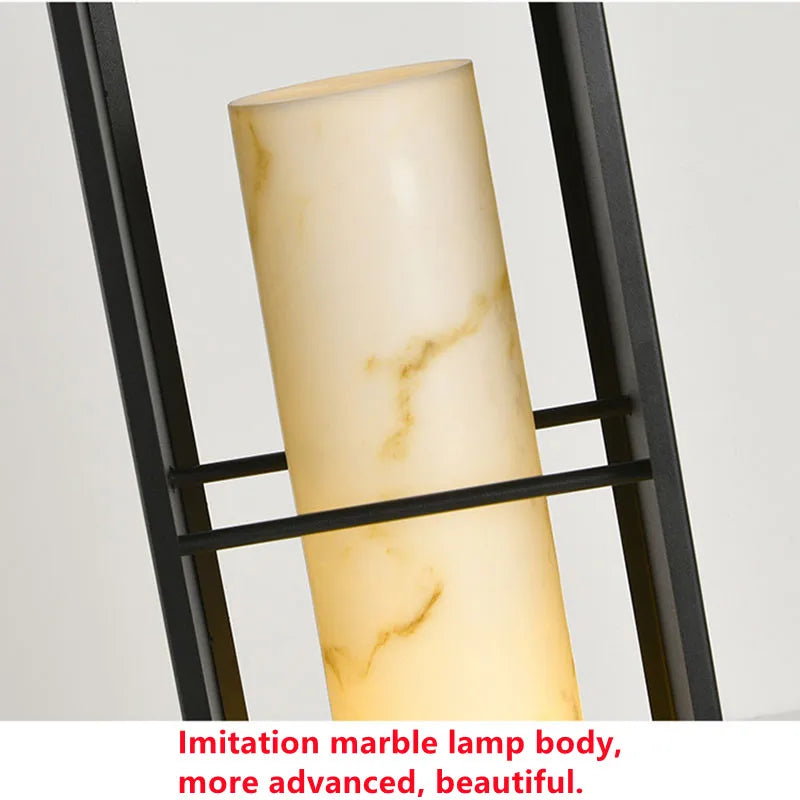 lampe solaire LED de luxe pour jardin extérieur étanche en marbre - vue 7 sur 9