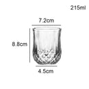 Verres élégants motif diamant pour vin café thé