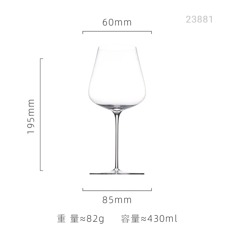 Verre a vin bourgogne cristal ultra fin sensoriel