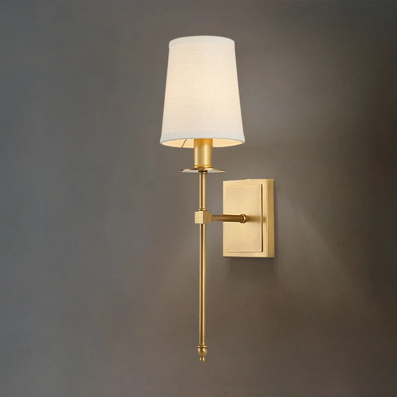 applique murale led classique en tissu nordique pour décoration maison