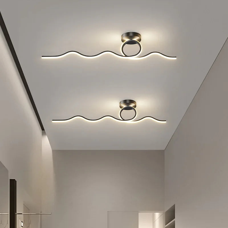Plafonnier design moderne à leds pour plafond intérieur décoratif - vue 7 sur 14