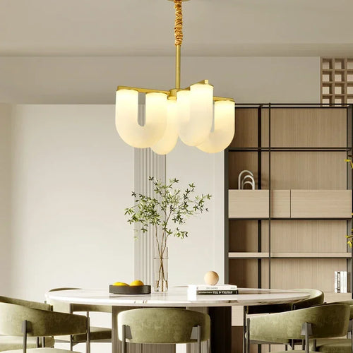 suspension led en acrylique en forme de u suspension décorative