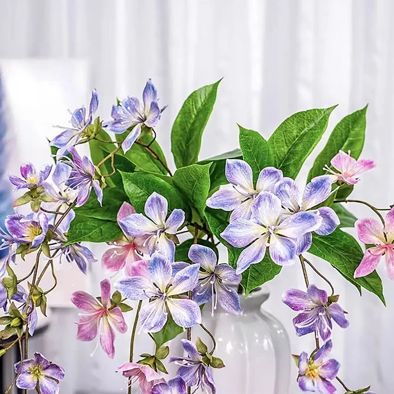 fleurs artificielles suspendues jasmin décoration mariage pour balcon - vue 6 sur 10