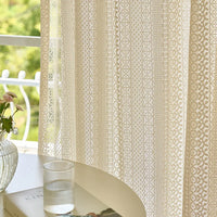 Voilage dentelle style classique léger pour salon chambre