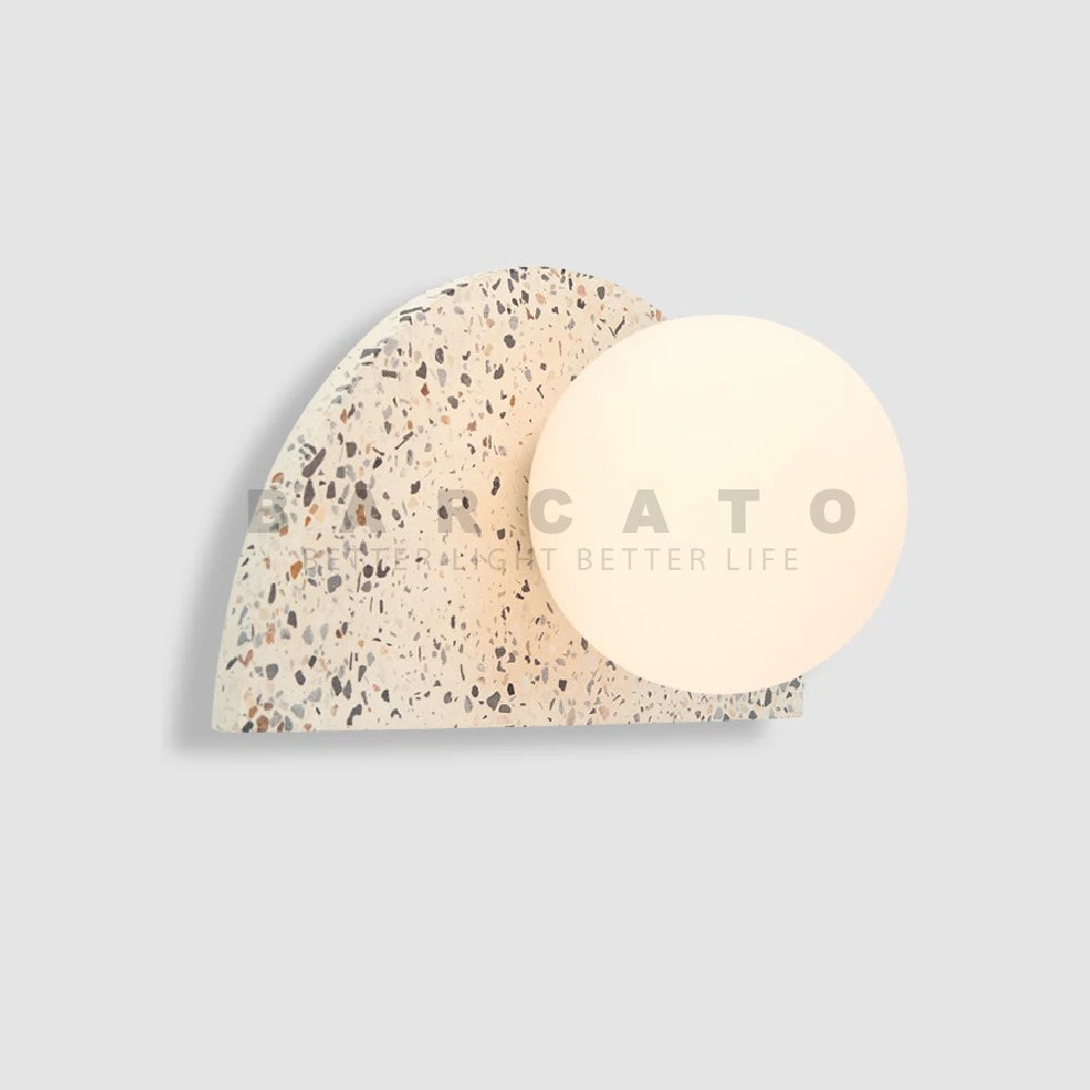 applique led terrazzo japonais rétro nordique homestay ciment