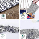 Serviette de plage sechage rapide sans sable raye