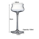 Verre à cocktail élégant style margarita relief décoratif