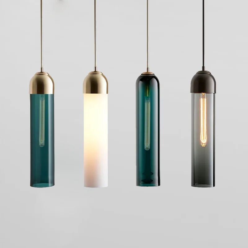 Moderne LED verre nordique suspension lumière Suspension lustres créatifs salon chevet chambre intérieur suspendus luminaires - vue 3 sur 12