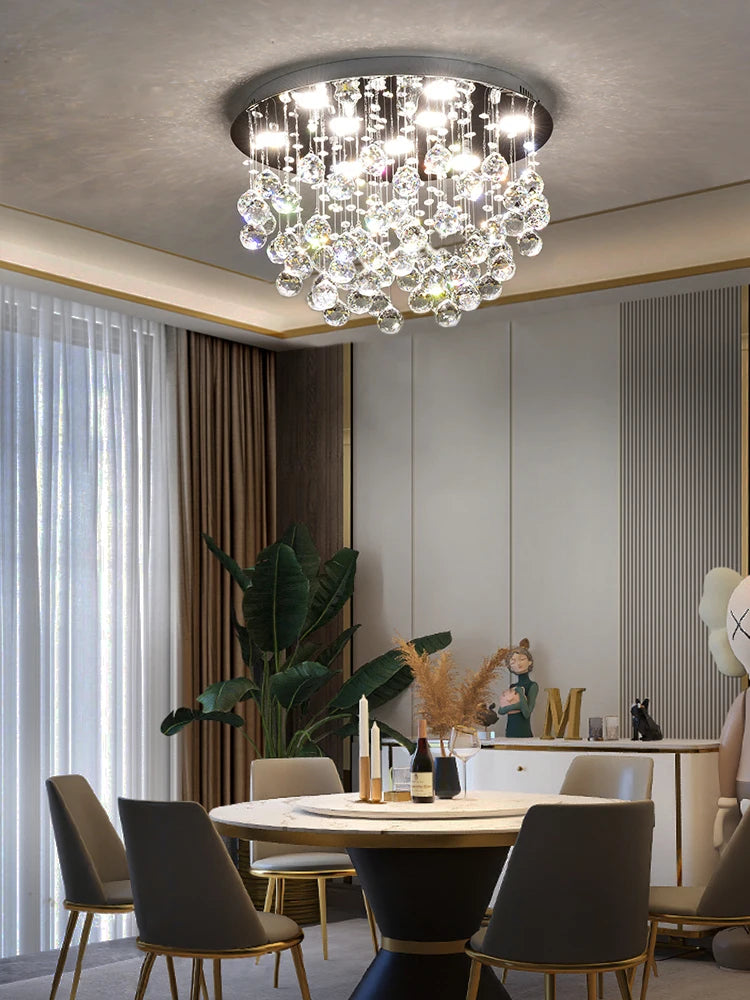 lustre en cristal moderne pour un éclairage de luxe - vue 5 sur 10