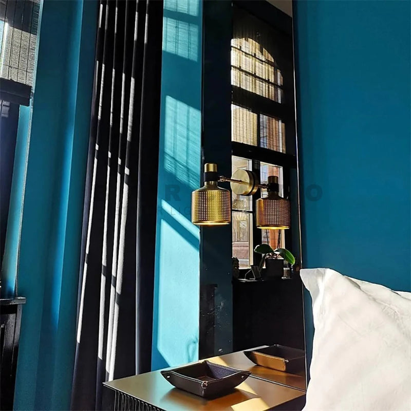 Applique murale LED rotative gauche droite