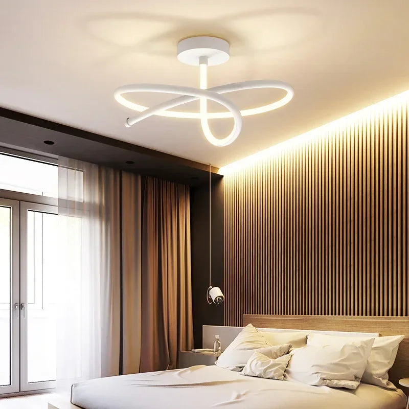 lustre moderne à leds pour décoration intérieure élégante - vue 4 sur 12