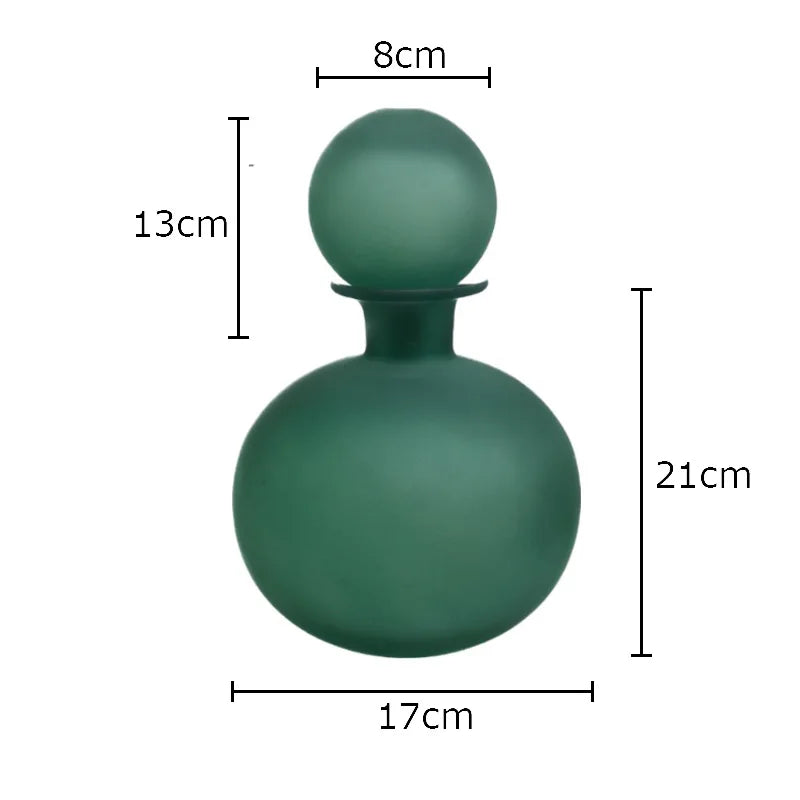 vase en verre dépoli pour fleurs artificielles décoration moderne - vue 17 sur 21