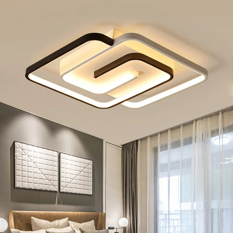 Plafonnier LED carré moderne