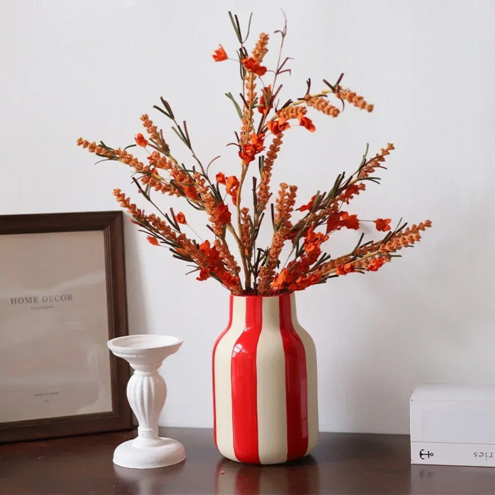 vase en céramique nordique pour décoration et arrangement floral - vue 4 sur 7