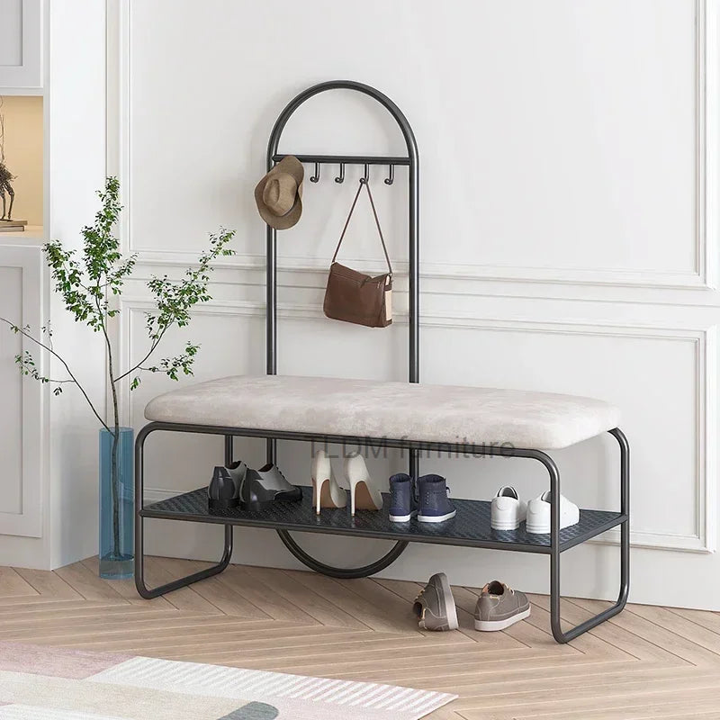 banc de rangement minimaliste pour chaussures et rangement - vue 3 sur 10