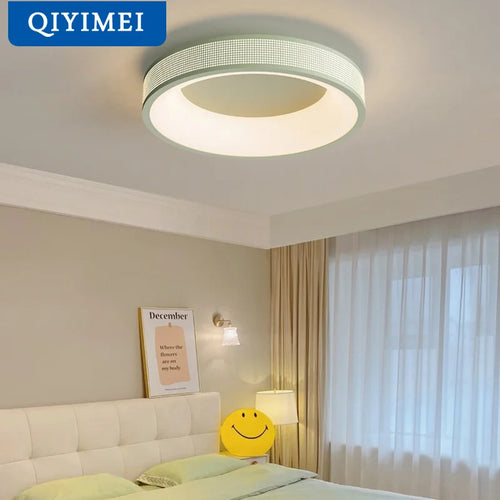 qiyimei led plafonnier style cercle carré pour décoration maison