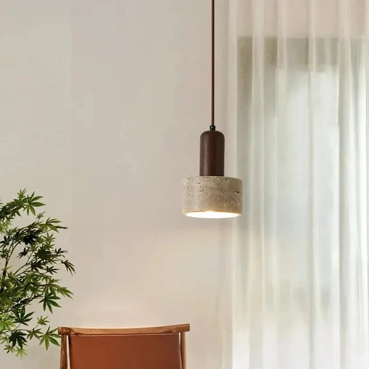 Suspension LED chevet crème vent - vue 5 sur 6