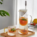 Bouilloire verre transparent résistante chaleur boissons froides poignée