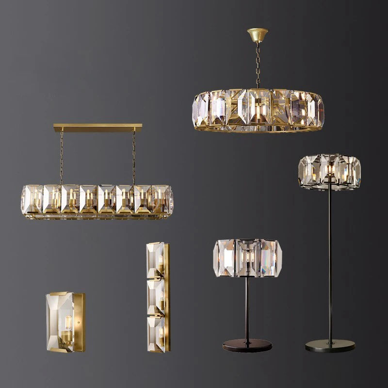 lampadaire led en cristal vintage avec intensité variable - vue 9 sur 8