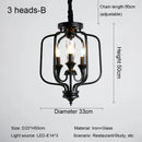 lustre rétro luxe en cristal style américain