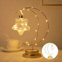 Lampe LED fer lune étoiles enfants