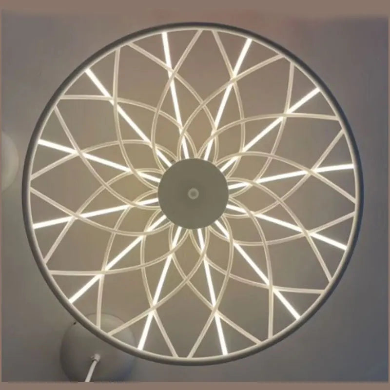 plafonnier moderne en corde tressée pour décoration intérieure - vue 6 sur 10