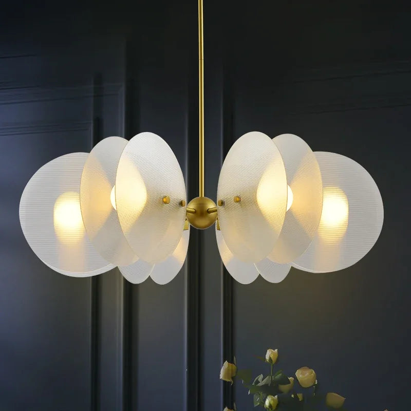 lustre led en verre nordique tables alimentaires lampes suspendues luminaires décoratifs - vue 2 sur 14