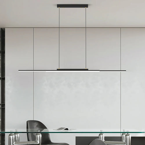 lampes suspendues modernes longue bande éclairage intérieur décoration maison