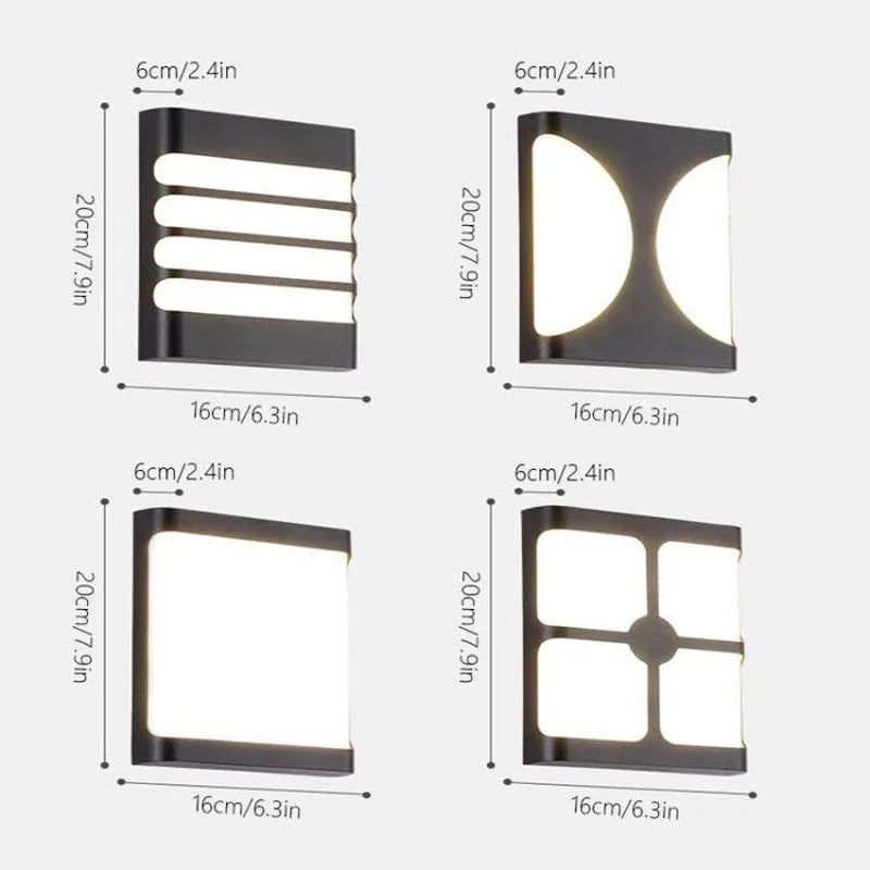 applique murale led extérieure étanche pour jardin balcon