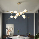 lustre design bauhaus sputnik en verre pour éclairage moderne