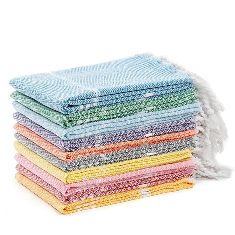 serviette de plage extra large coton sechage rapide