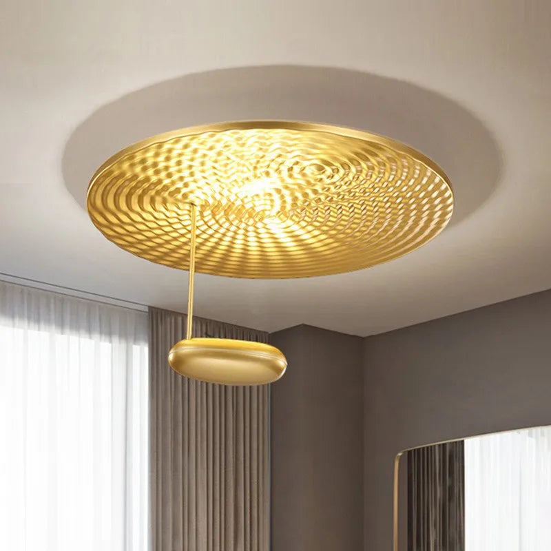 Lustre italien moderne minimaliste créatif réflexion diffuse haricot lumière