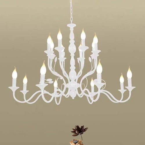 lustre rétro en fer noir style vintage industriel pour éclairage intérieur