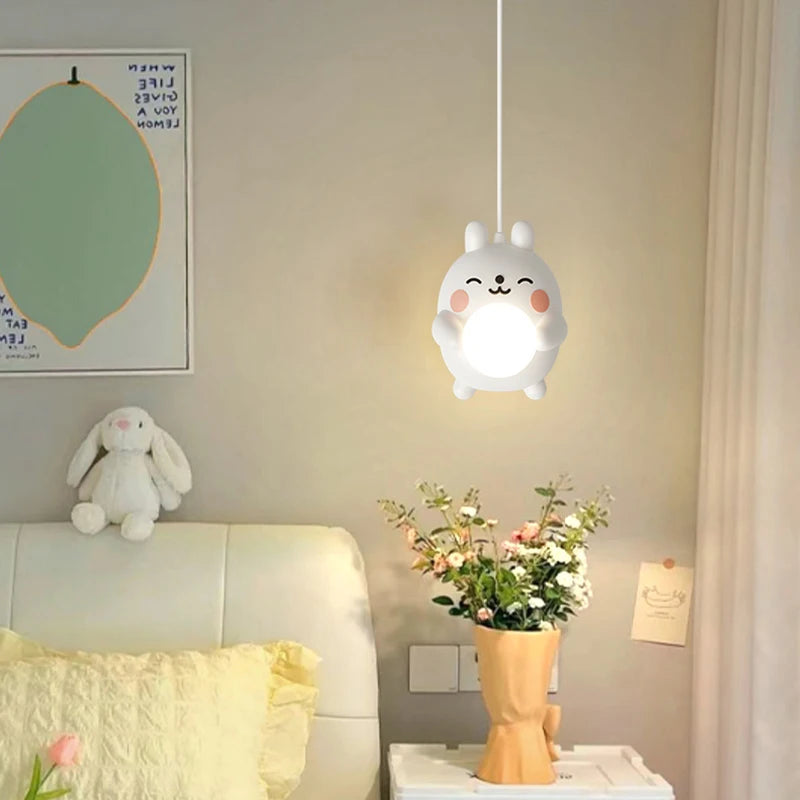 lampes suspendues animaux enfants boule soins oculaires - vue 3 sur 7