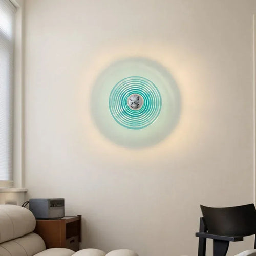 applique murale modernes à led motif d'eau design en verre simples décoratives