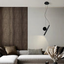 lampe suspension led blanc noir réglable
