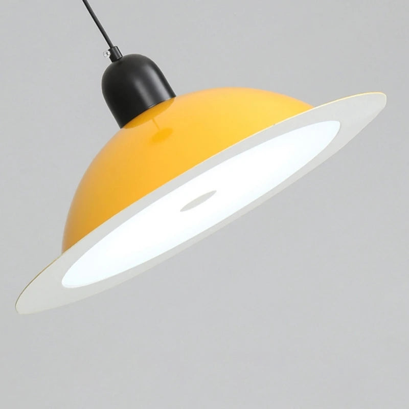 suspension led en métal avec lumière modifiable - vue 6 sur 17