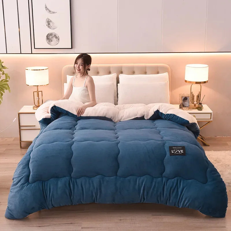 nouvelle couette hiver en laine d agneau douce et chaude