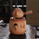 Théière céramique brut style kung fu artisanale résistante
