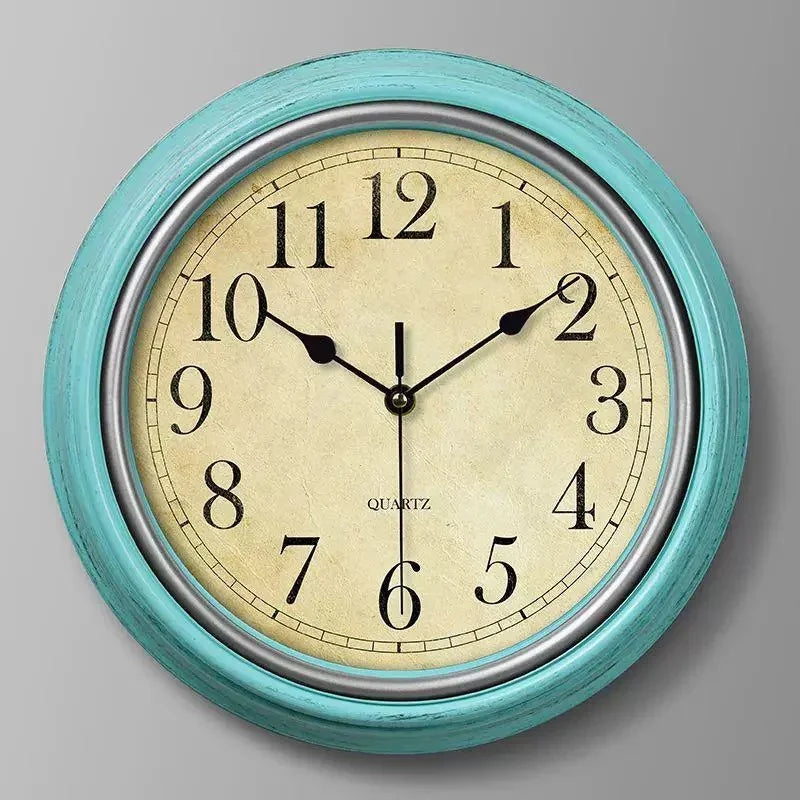 horloge murale rétro nordique silencieuse pour intérieur élégant - vue 10 sur 15
