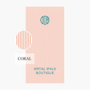 serviette de plage personnalisee monogramme style rayures preppy
