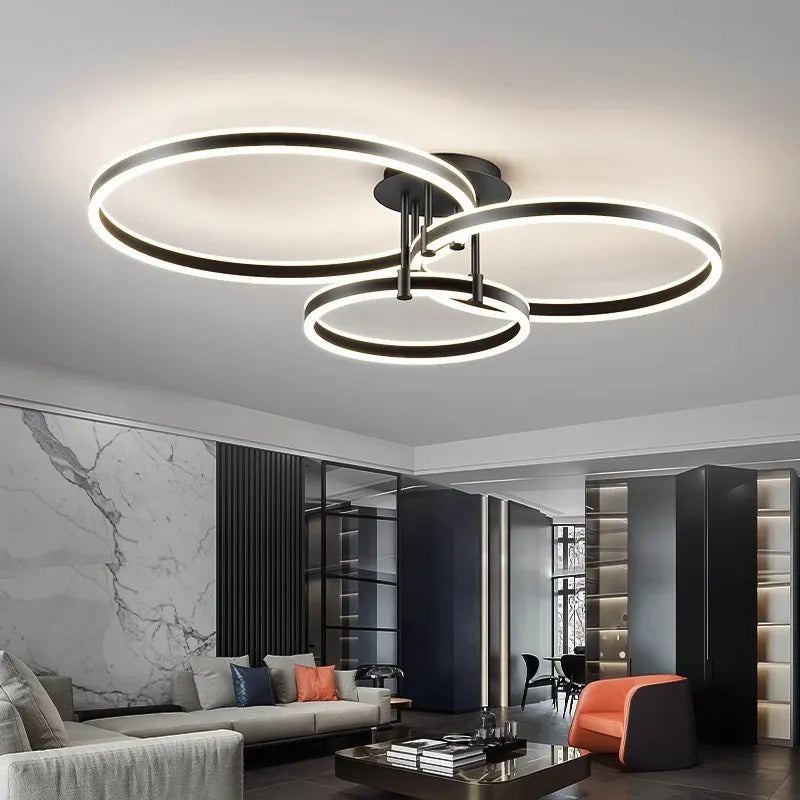 plafonnier Décoration nordique maison chambre décor lampes LED intelligentes pour salon éclairage intérieur lampara - vue 5 sur 18