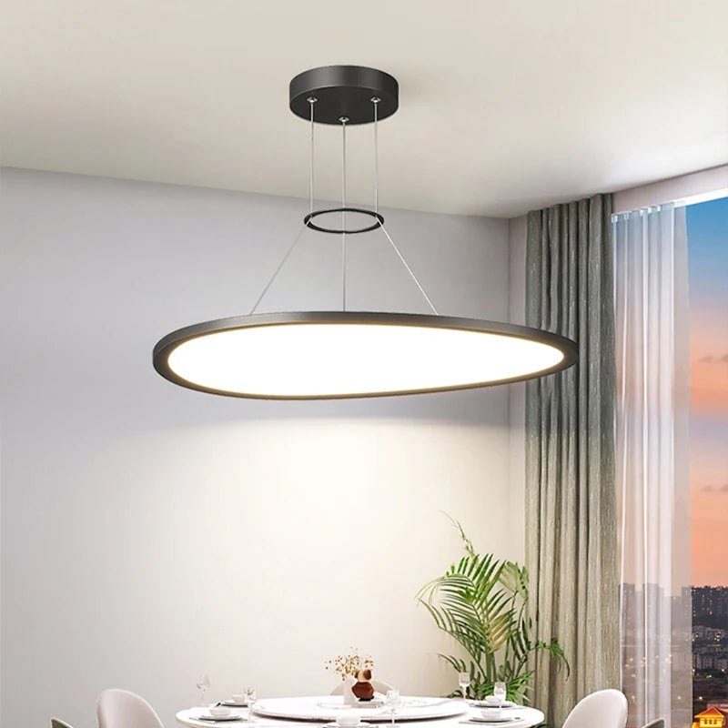 lustre moderne à led protection des yeux sans stroboscope - vue 4 sur 8