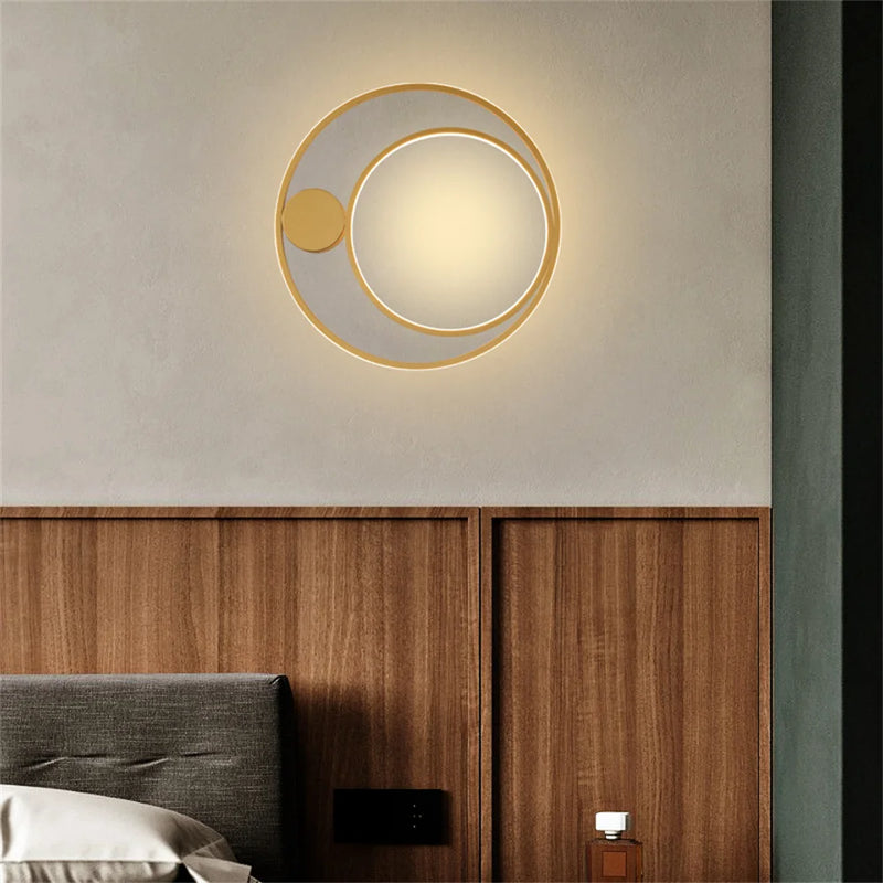applique murale nordique moderne led en fer aluminium acrylique