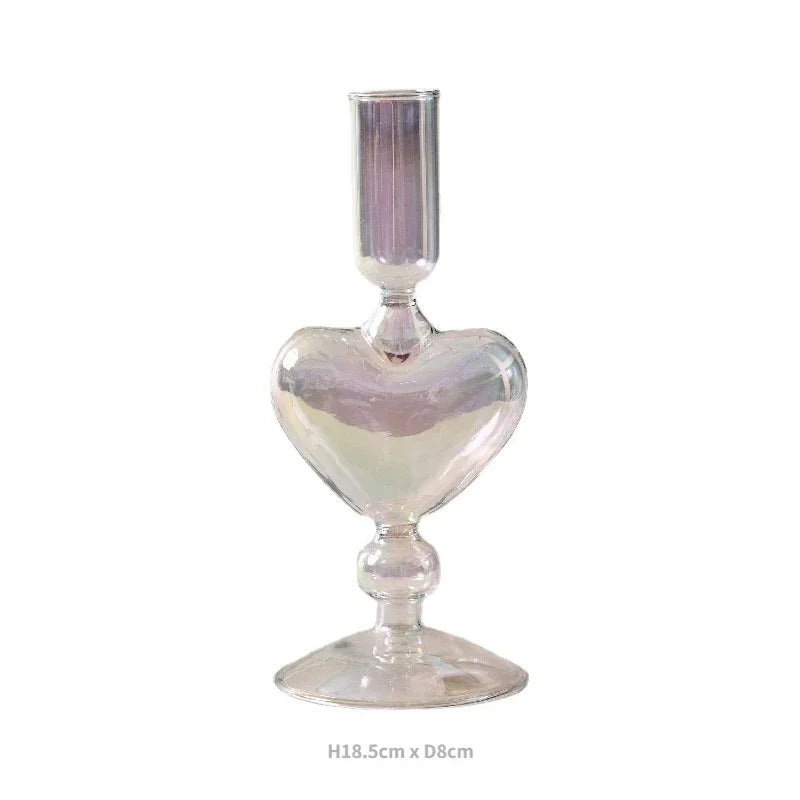 bougeoirs décoratifs en verre pour mariage et décoration intérieure - vue 30 sur 32